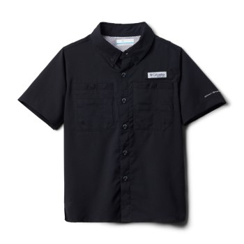 Columbia PFG Tamiami Short Sleeve, Camisa Negros Para Niño | 954723-FZJ